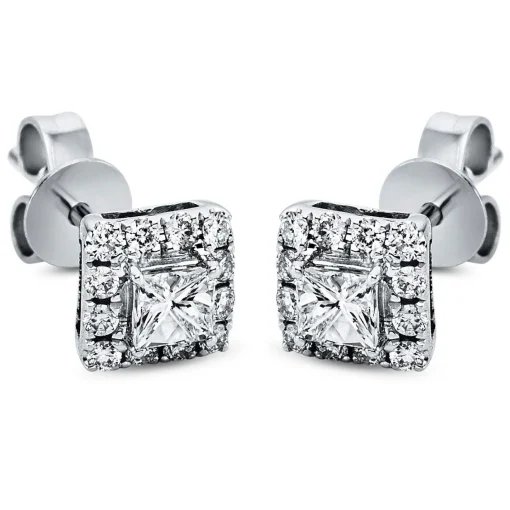 Ohrstecker 750/18K Weissgold Diamant 0.38ct.