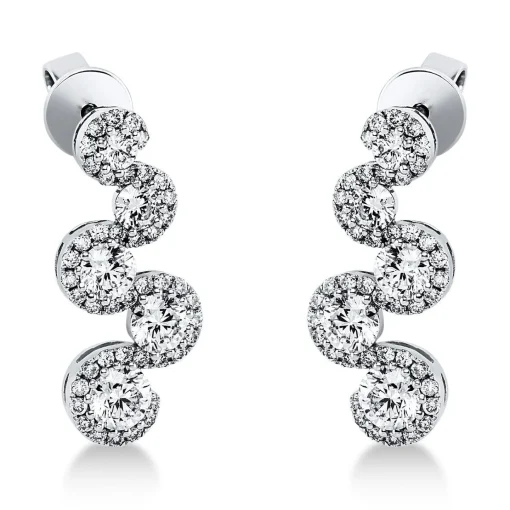 Ohrstecker 750/18K Weissgold Diamant 1.94ct.