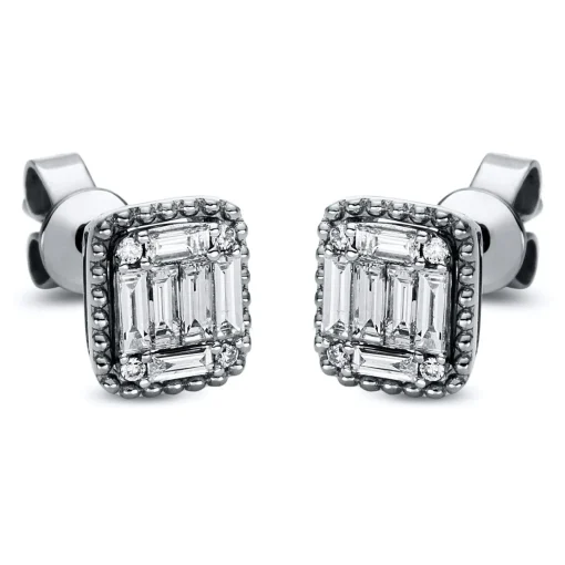 Ohrstecker 750/18K Weissgold Diamant 0.36ct.
