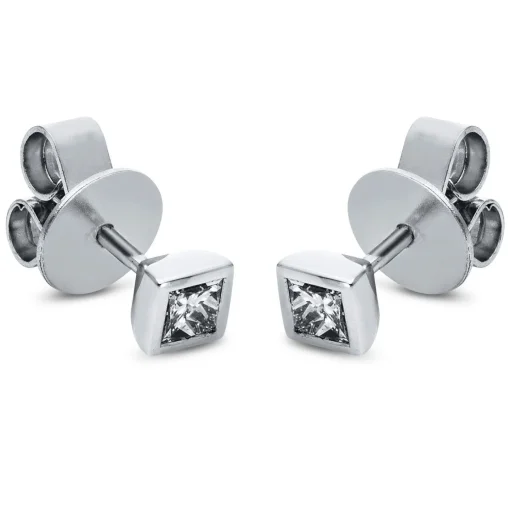 Ohrstecker 585/14K Weissgold Diamant 0.4ct.