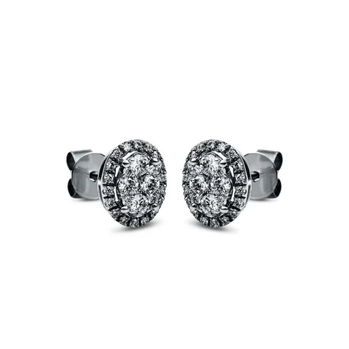 Ohrstecker 750/18K Weissgold Diamant 0.5ct.