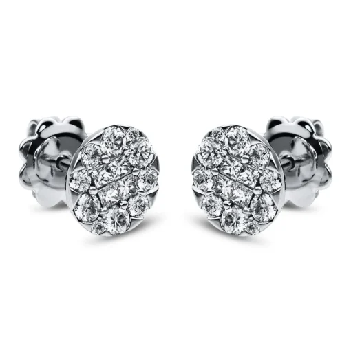 Ohrstecker 750/18K Weissgold Diamant 0.8ct.