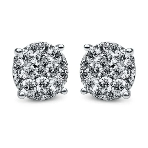 Ohrstecker 750/18K Weissgold Diamant 2.43ct.