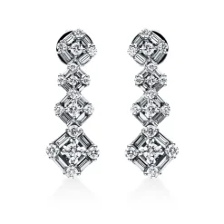 Ohrstecker 750/18K Weissgold Diamant 1.99ct.