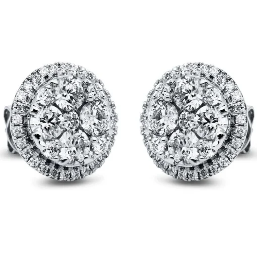 Ohrstecker 750/18K Weissgold Diamant 1.84ct.