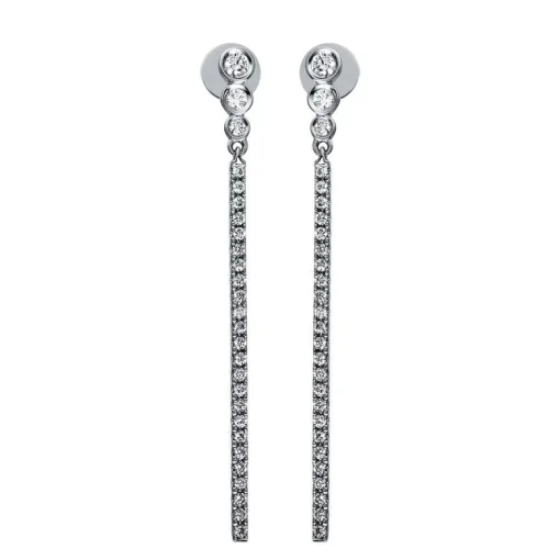 Ohrstecker 750/18K Weissgold Diamant 0.5ct.