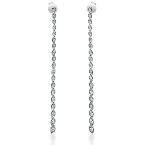 Ohrstecker 750/18K Weissgold Diamant 0.46ct.