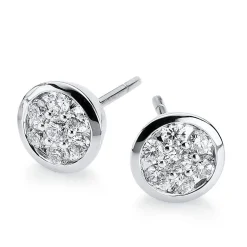 Ohrstecker 585/14K Weissgold Diamant 0.17ct.
