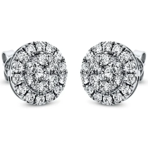 Ohrstecker 750/18K Weissgold Diamant 0.96ct.