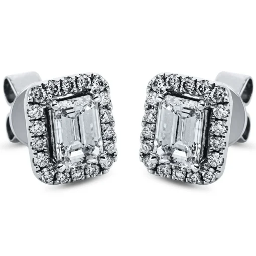 Ohrstecker 750/18K Weissgold Diamant 1.27ct.