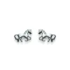 Ohrstecker Pferd Silber 925, 7x10mm
