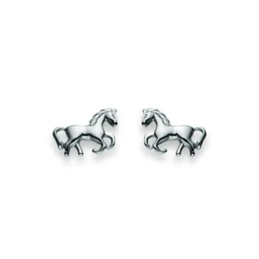Ohrstecker Pferd Silber 925, 7x10mm