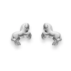 Ohrstecker Pferd Silber 925, 6mm