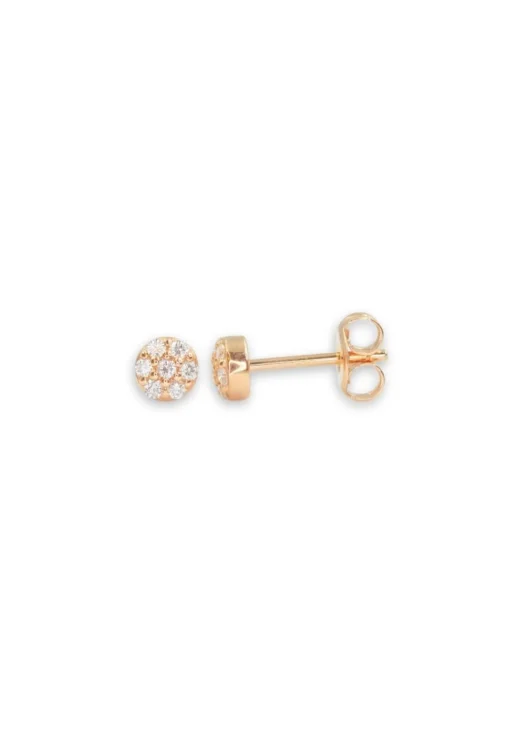 Ohrstecker Rotgold 750/18K Diamant 0.15ct.