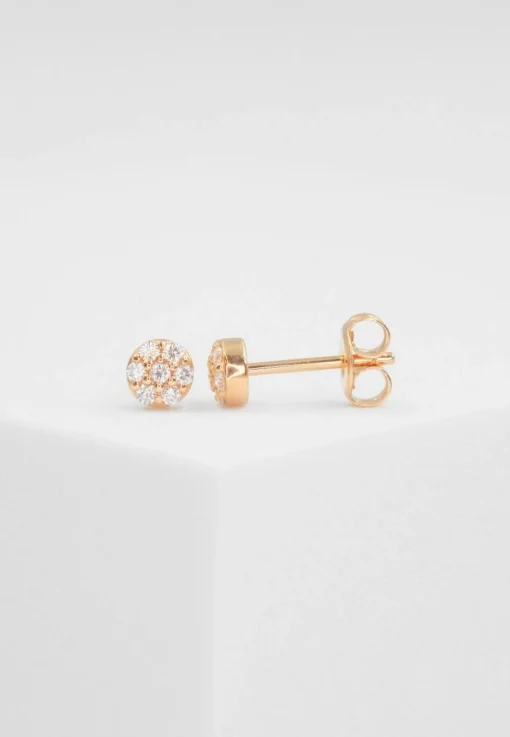 Ohrstecker Rotgold 750/18K Diamant 0.15ct.