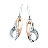 Ohrstecker Silber 925 bicolor