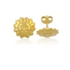 Ohrstecker Sonne Gelbgold 750, 11mm