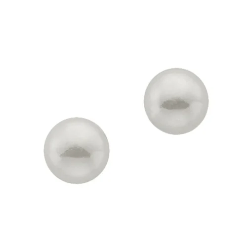 Ohrstecker Weissgold 750 Süsswasserperle 6mm