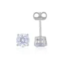 Ohrstecker Weissgold 750 Zirkonia 6mm
