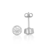 Ohrstecker Weissgold 750 Zirkonia 6mm