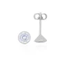 Ohrstecker Weissgold 750 Zirkonia 5.5mm