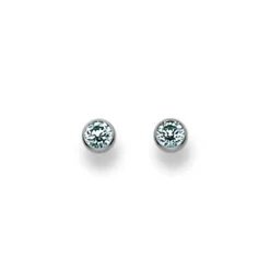 Ohrstecker Weissgold 750 Zirkonia 3.5mm