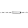 Plaketten-Armband Engel Silber 925 Figaro, 1.7mm, 14cm