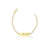 Plaketten-Armband Gelbgold 750 Panzer, 1.7mm, 14cm