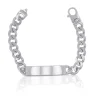 Plaketten-Armband Silber 925 Panzer, 9.4mm, 19cm