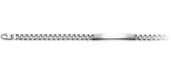 Plaketten-Armband Silber 925 Panzer, 5.5mm, 21cm