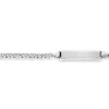 Plaketten-Armband Silber 925 Falkenauge, 2.6mm, 14cm
