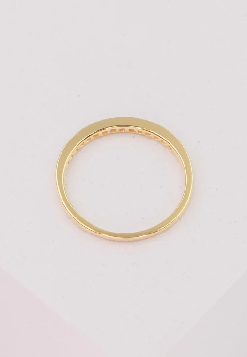 Ring Gelbgold 750 Brillanten 0.10ct. Rivière Kanalfassung (52)
