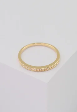 Ring Gelbgold 750 Brillanten 0.10ct. Rivière Kanalfassung (56)