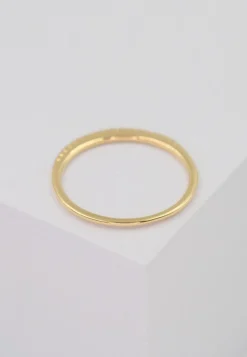 Ring Gelbgold 750 Brillanten 0.10ct. Rivère 4-Grifffassung (54)