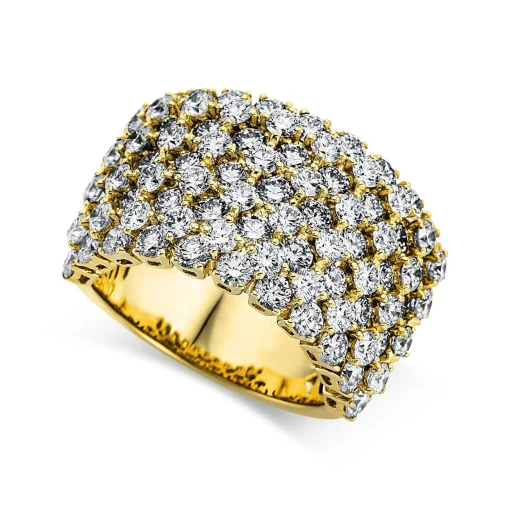 Ring 750/18K Gelbgold Diamant 5.41ct.