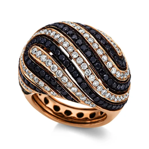 Ring 750/18K Rotgold Diamant 3.57ct.