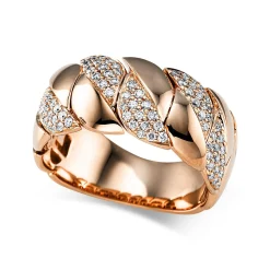 Ring 750/18K Rotgold Diamant 0.39ct.