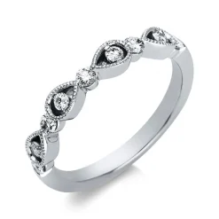 Ring 750/18K Weissgold Diamant 0.3ct.