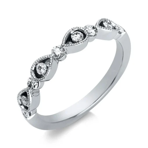Ring 750/18K Weissgold Diamant 0.3ct.