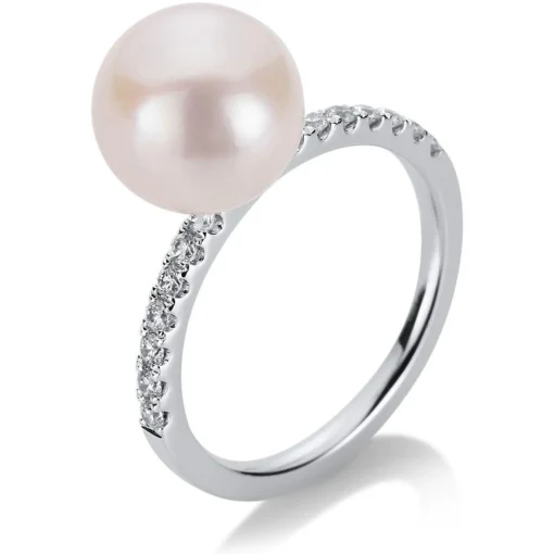 Ring 750/18K Weissgold Diamant 0.39ct.