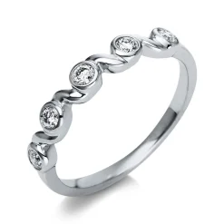 Ring 750/18K Weissgold Diamant 0.2ct.