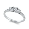 Ring 750/18K Weissgold Diamant 0.72ct.