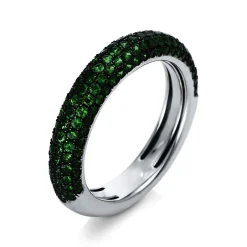 Ring 750/18K Weissgold Tsavorith 1.54ct.