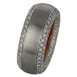 Ring 750/18K Weissgold/Rotgold Diamant 2.68ct.