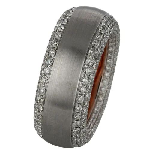 Ring 750/18K Weissgold/Rotgold Diamant 2.68ct.