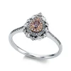 Ring 750/18K Weissgold/Rotgold Diamant 0.47ct.