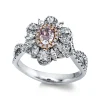 Ring 750/18K Weissgold/Rotgold Diamant 1.23ct.
