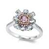 Ring 750/18K Weissgold/Rotgold Diamant 1.19ct.