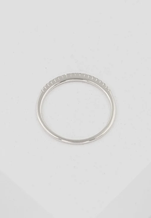 Ring Weissgold 750 Brillanten 0.10ct. Rivère 4-Grifffassung (54)