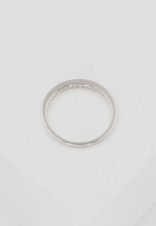 Ring Weissgold 750 Brillanten 0.10ct. Rivère Kanalfassung (52)
